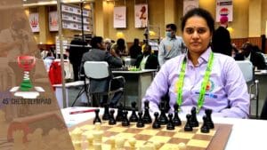 Humpy Koneru at The Chess Olympiad India 2022