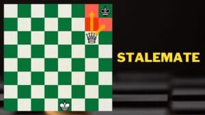 Chessboard with stalemate position