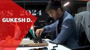 Gukesh D Playing Chess