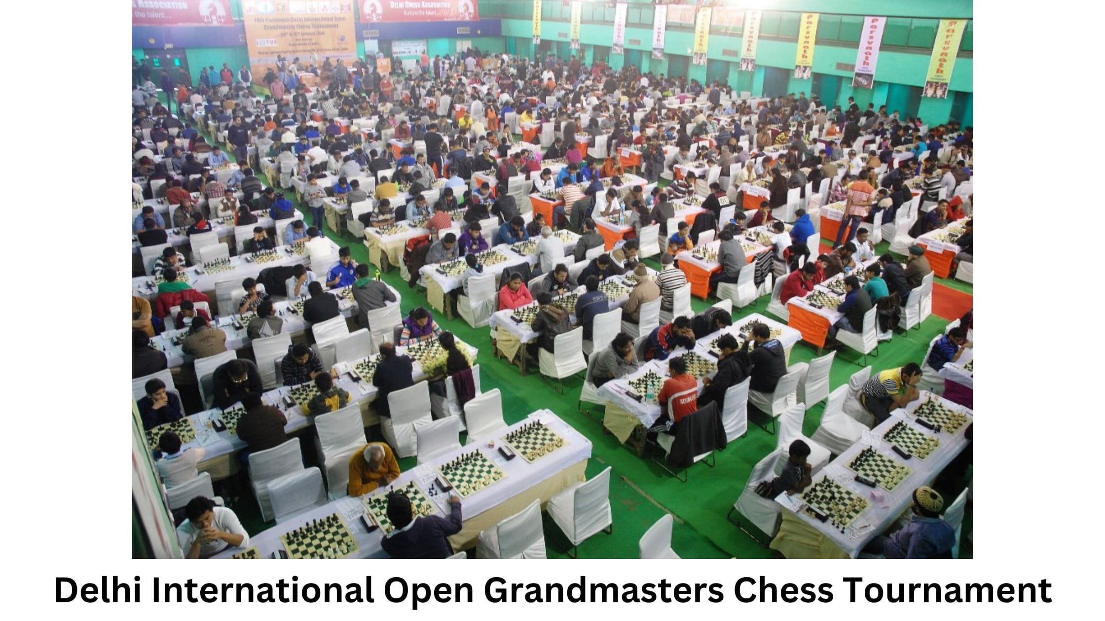 Players in Action at Delhi International Chess Tournament