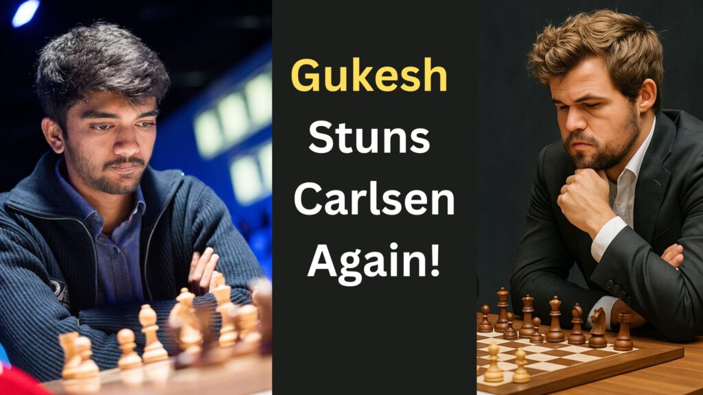 D Gukesh Playing Chess Against Magnus Carlsen