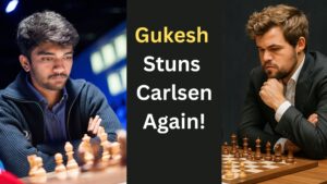 D Gukesh Playing Chess Against Magnus Carlsen